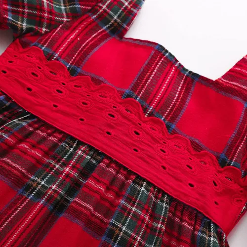 Miniatura 4 de Vestido de Navidad para bebé niña, vestido rojo de princesa de Papá Noel, vestido rojo festivo, vestido de fiesta de Año Nuevo