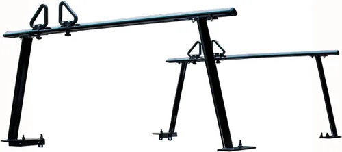Miniatura 7 de Buyers Products 1501680 - Estante de aluminio para escalera para camión, altura ajustable, recubrimiento en polvo negro, soporte de abrazadera