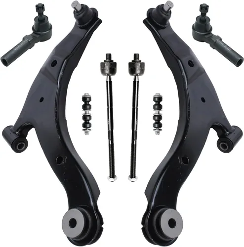 Miniatura 163 de Detroit Axle - Kit de brazos de control de extremo delantero de 8 piezas para Dodge Dakota 00-04, Durango 00-03, 4 brazos de control superior e