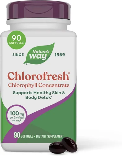 Nature's Way, cloro fresco, 90 cápsulas de gel suave, 3550, 1, 1 8190 unidades (paquete de 1)