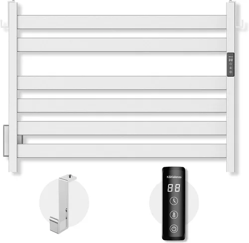 Miniatura 11 de K&KALONZO EL18SL - Toallero térmico de 5 bares, montaje en pared, calor rápido en 2 minutos, EL18SL Brushed, Fast Heat(122°F in 2 Min), Built-in