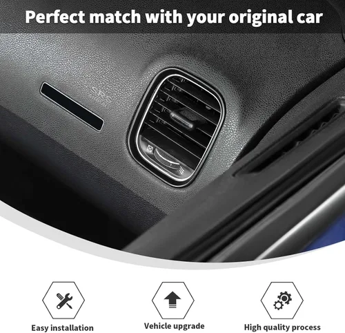 Miniatura 6 de Linskip Acabado de Tablero Compatible con Dodge Charger 2015 2016 2017 2018 2019 2020 2021 2022 2023, Panel de Cubierta de Consola Central