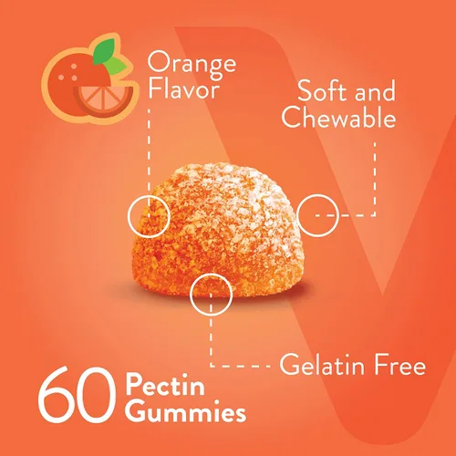 Miniatura 3 de Viteey Gomitas de vitamina C para adultos y adolescentes con zinc y equinácea, gomitas de apoyo inmunológico, veganas, sin gelatina, sin gluten, sin