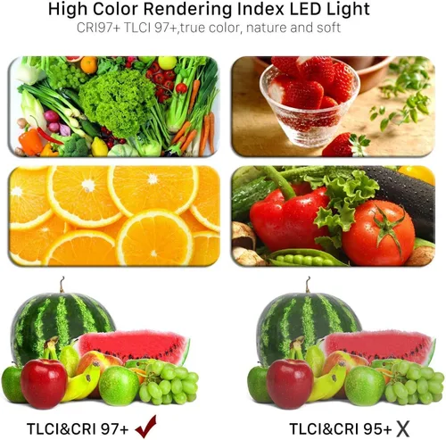 Miniatura 4 de GVM - Luces de video bicolor LED con función de aplicación, CCT variable 2300K-6800K y 10% -100% de brillo con pantalla digital para grabación