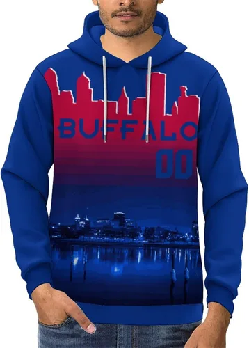 Miniatura 68 de Custom Football Hoodies City Night Skyline Personalized Sweatshirt Name Number Fan Gift Pullover for Men Women Youth