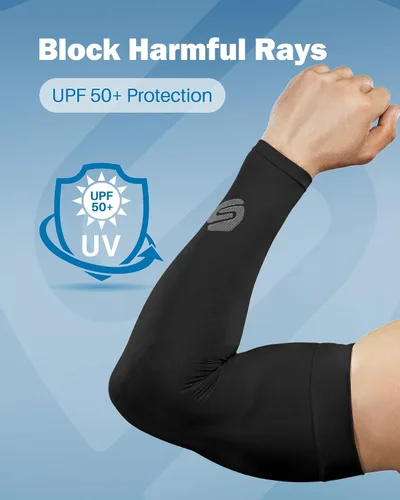 Miniatura 2 de SHINYMOD 2019 - Mangas de enfriamiento para el sol, 1 par, 3 pares, 6 pares, protección UV, protección UV, mangas de tatuaje, para hombres, mujeres