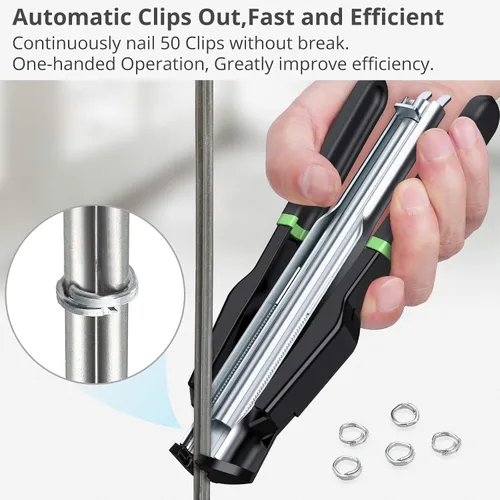 Miniatura 3 de Proster C7 Pistola para Anillos de Sujeción Pistola de Anillo de Sujeción - Alicate Automático para Cercas con Alimentación Automática con 2500