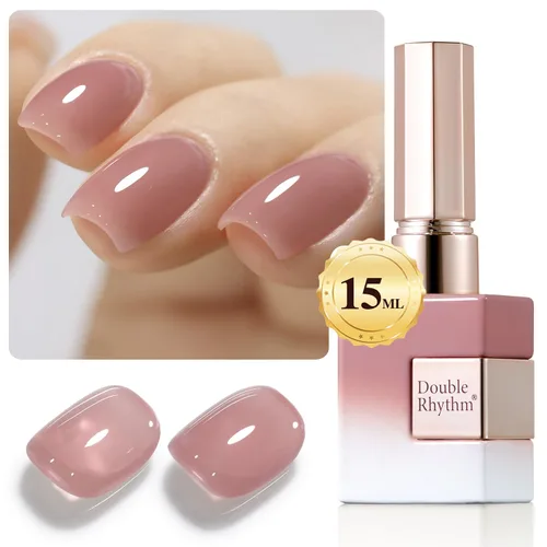 Miniatura 30 de Double Rhythm 15ml de esmalte de uñas en gel, color puro, mismo color, misma botella, esmalte de uñas de remoción para arte de manicura en salón