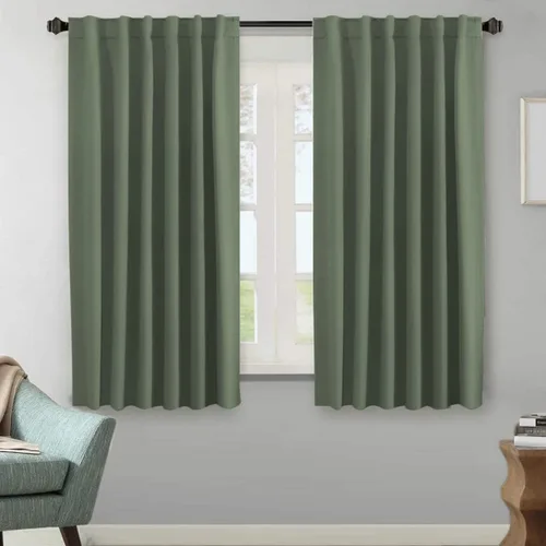 Miniatura 160 de H.VERSAILTEX Cortinas opacas con aislamiento térmico, paneles de tratamiento de ventana, cortinas opacas para oscurecer la habitación, cortinas Gris