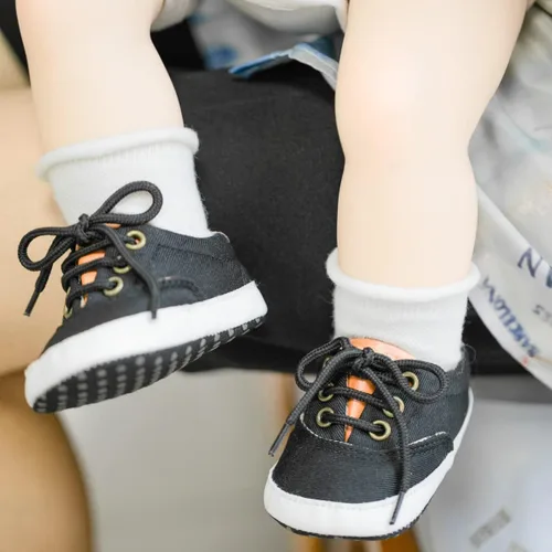 Miniatura 3 de Morbido - Tenis de lona para bebés y niños pequeños, antideslizantes, para recién nacidos, para recién nacidos, para recién nacidos de 0 a 18 meses