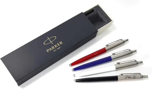 Miniatura 2 de Bolígrafo Parker Jotter personalizado + caja de regalo Diseña un regalo verdaderamente único Grabado con láser (negro)