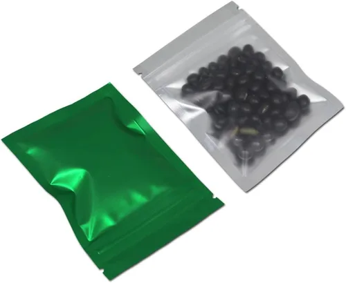 Miniatura 23 de PABCK: Paquete de 100 bolsas transparentes reutilizables con cierre hermético para almacenar alimentos, Negro