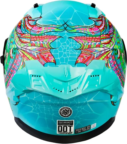 Miniatura 6 de HAX Obsidian Pro Full Face Dual Visor Adult Motorcycle Helmet for Motorbike Street Bike with Pinlock Ready DOT Approved Obsidiana Pro Slayer Aqa