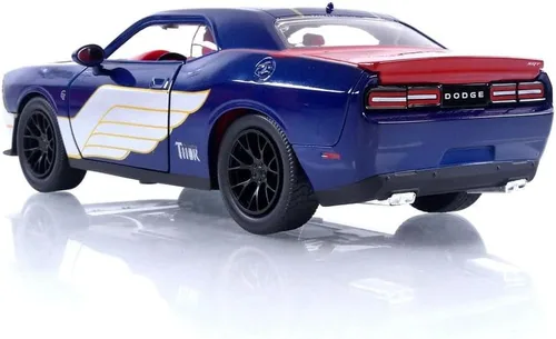 Miniatura 4 de Jada Toys Marvel 2015 Dodge Challenger SRT Hellcat - Coche fundido a presión con figura de Thor de 2.75 pulgadas, juguetes para niños y adultos