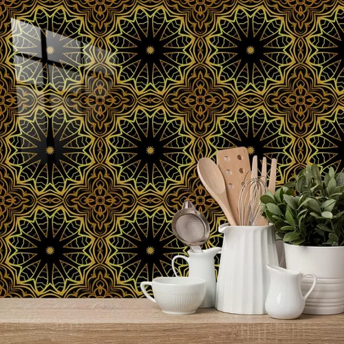 Miniatura 6 de 10 hojas de calcomanías para azulejos de 6 x 6 pulgadas, vinilo impermeable para cocina, baño, ducha, decoración de pared
