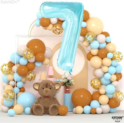Miniatura 149 de KatchOn, Globo grande azul número 2 de 40 pulgadas Decoraciones de cumpleaños de Baby Shark para niño de 2 años Globo azul número 2 Globo