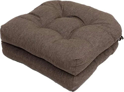 Miniatura 12 de Cojines para exteriores, 19 x 19 pulgadas, 2 unidades, también para uso en interiores, lazos de longitud completa con soporte antideslizante