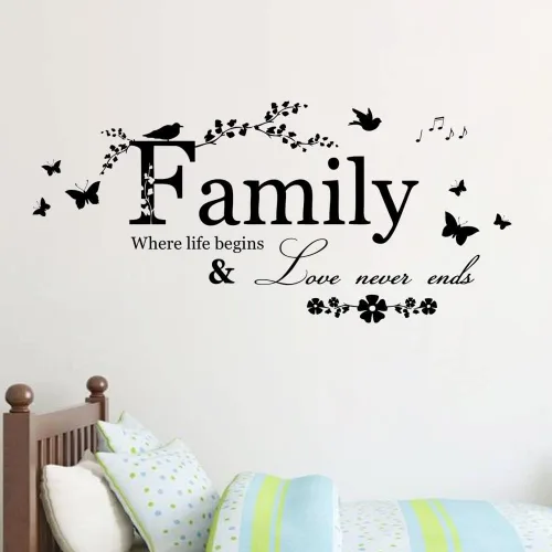 Miniatura 5 de Blinggo - Calcomanías de vinilo despegables, para pared, diseño de cita/texto, decoración del hogar