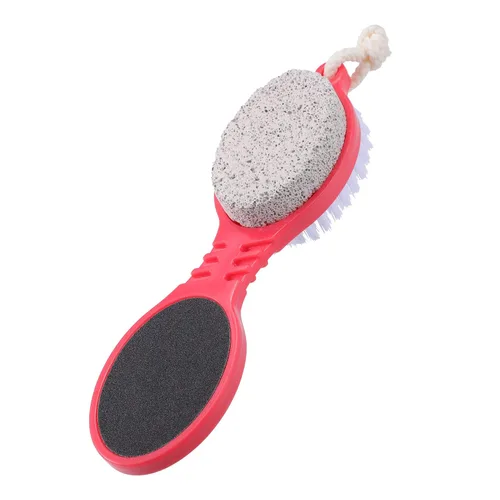 Miniatura 8 de VOCOSTE 1 lima multiusos 4 en 1 con limpiador de pies, piedra pómez, raspador de pies y papel de arena, elimina la piel muerta, pedicura, verde