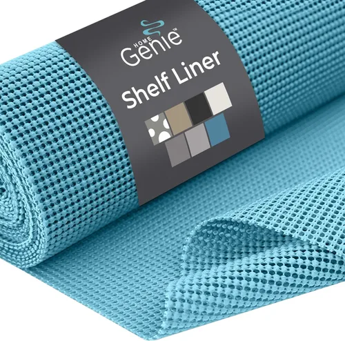 Miniatura 13 de HOME GENIE - Forro para estantes, cajones y armarios, duradero con fuerte agarre, 30.5 cm x 6 m, forros no adhesivos para proteger gabinetes de Gris