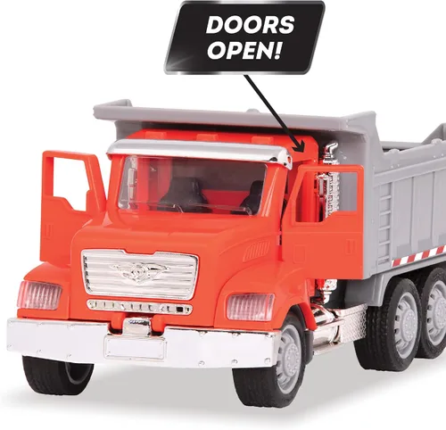 Miniatura 10 de DRIVEN by Battat Camión volquete micro - Camión volquete de juguete con luces, sonidos y piezas móviles para niños de 3 años en adelante