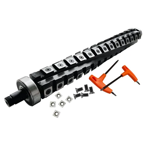 Miniatura 3 de FOXBC Cabezal de corte helicoidal en espiral de 13 pulgadas para cepilladora DeWalt DW735 DW735X