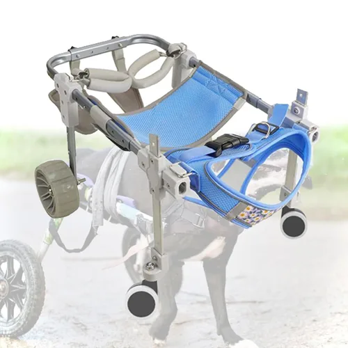 Dog Wheelchair for Back Legs 2/4-Wheels, Adjustable Pets Hind Limbs Dog Carts with Wheels, LightWeight Back Limb Walking Mobility Aids for Disabled