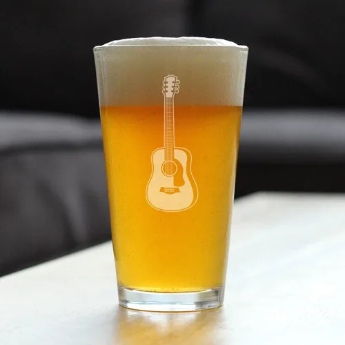 Miniatura 2 de Vaso de guitarra para cerveza, regalos divertidos para músicos y accesorios musicales para mujeres y hombres, vasos de 16 onzas