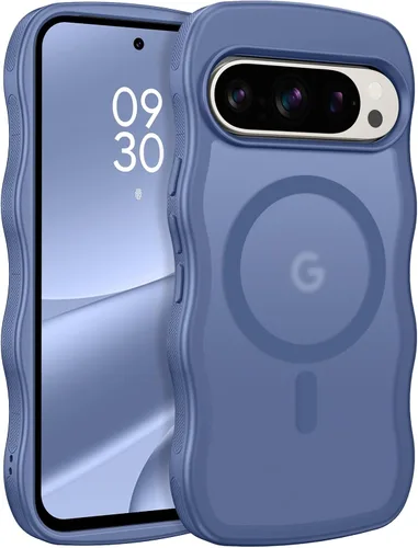 Miniatura 12 de BENTOBEN Magnetic for Google Pixel 10 Case Cute, Curly Wavy Pixel10 Case [Compatible with MagSafe], Anti-Slip Shockproof Matte Slim Women Girls Boys