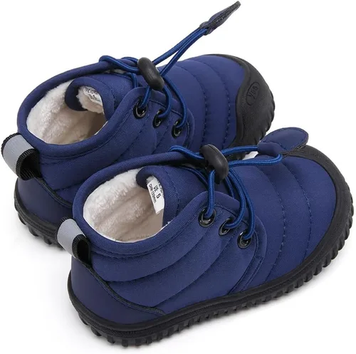 Miniatura 28 de BMCiTYBM Botas de nieve de invierno para bebés y niños pequeños, de piel sintética, cálidas, antideslizantes, zapatos para primeros pasos