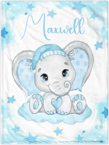 Miniatura 26 de Manta de Bebé Personalizada para Niños, Manta de Bebé Personalizada con Nombre Súper Suave Mantas con Nombre Personalizadas para Niños, Mantas