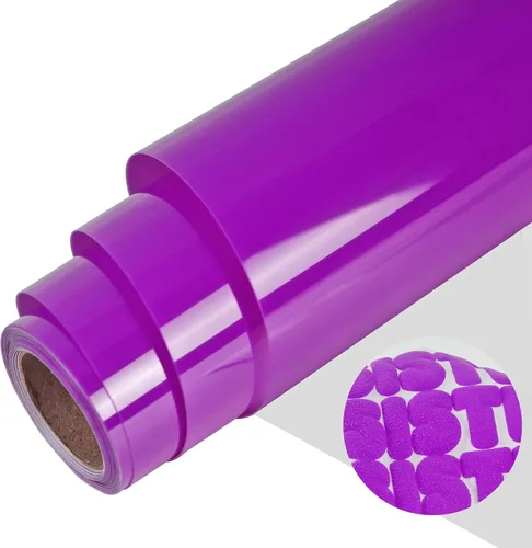 Miniatura 10 de guangyintong Rollos de vinilo de transferencia de calor azul 3D, 12 pulgadas x 8 pies, vinilo azul para planchar para camisetas, vinilo HTV