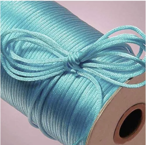Miniatura 3 de Ben Collection 0.079 in X 100 Yard Rattail Satin Polyester Trim Cord Nudo chino (Plata)
