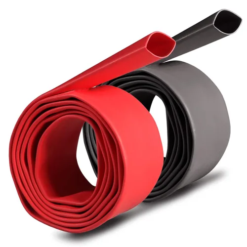 kit de tubos termorretráctiles impermeables 3:1, tubo retráctil marino grande para envoltura de cable, adhesivo de doble pared, con aislamiento,