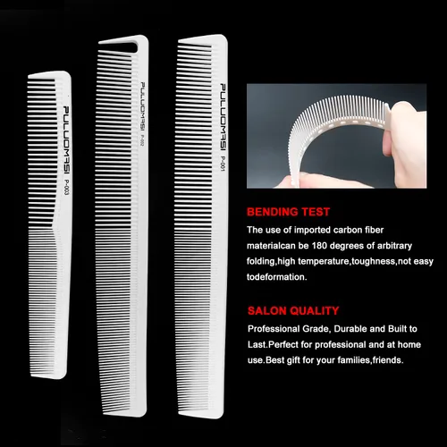 Miniatura 6 de Dayline 8 unids Peines para el cabello Set Pro Salon Herramientas de peinado peine blanco peluquería peluquería cepillo Peines Set
