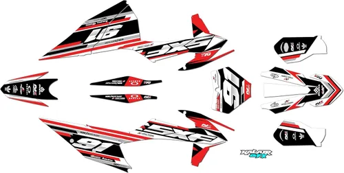 Miniatura 6 de Kit de gráficos para KTM Motocross 4-STROKE 250SX-F, 350SX-F y 450SX-F (2019-2022) Coil Series Blue 16 Mil - Adhesivo para moto Dirt Pit Bike sin