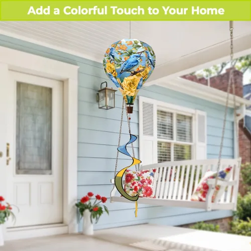 Miniatura 3 de Briarwood Lane Spinner de globos aerostáticos de Bluebirds and Roses