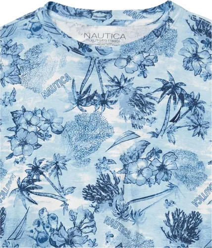 Miniatura 3 de Nautica Camiseta de manga corta a rayas con cuello redondo para niño
