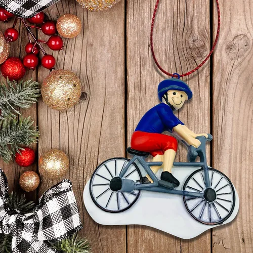 Miniatura 5 de Adorno de Navidad personalizado para montar en bicicleta