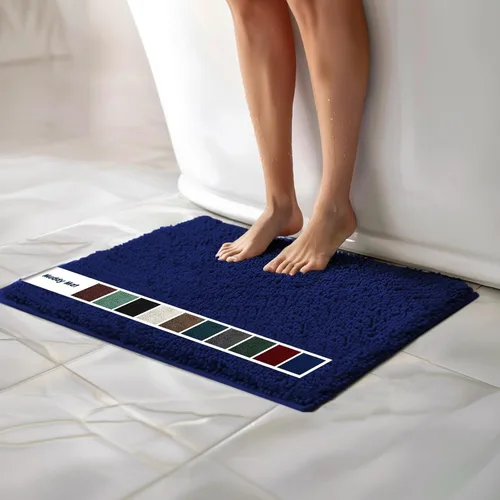 Muddy Mat Alfombras de baño de felpilla de secado rápido, antideslizantes, lavables, extragruesas, suaves y altamente absorbentes, para baño, cocina