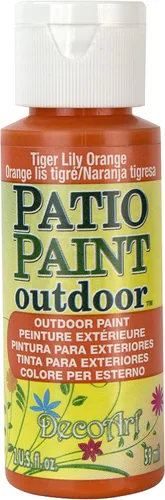 Miniatura 13 de DecoArt Patio Paint Pintura acrílica de 2 onzas color amarillo sol Sunshine Yellow