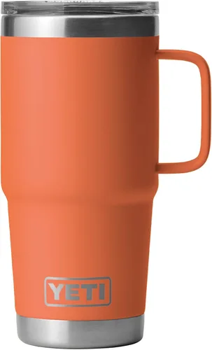 Miniatura 25 de YETI - Vaso de viaje Rambler de 20 onzas, de acero inoxidable, aislada al vacío con tapa fuerte Stronghold Blanco