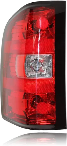 Miniatura 9 de Faro trasero compatible con Chevrolet Chevy Silverado 2007-2013, lámparas traseras de camioneta estilo de fábrica, reemplazo OE con bombillas y Lado