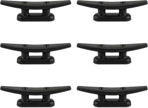 MIZUGIWA Nylon Boat Cleats Dock Cleats Black,4 Inch 5 Inch 6 Inch 8 Inch,Marine Boat Cleats for Rope Hooks,Kayaks,Tie Down,Maritime Decor