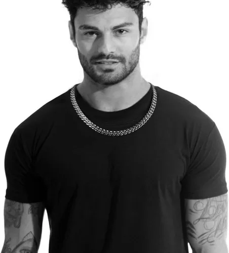Miniatura 6 de CaptainSteeL Collar de cadena cubana Miami para hombres y mujeres, acero inoxidable 316L de 50.354in de ancho, 18"20"22"24" de largo, joyería de hip