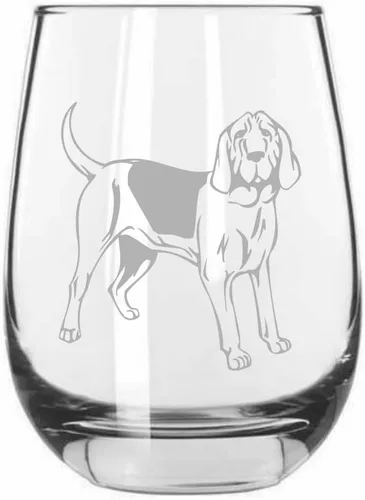 Miniatura 245 de Sakhalin Husky Dog - Copa de vino grabada personalizada de 15.25 onzas sin tallo