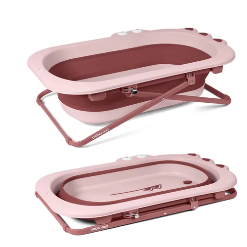 Miniatura 8 de Beberoad Love Bañera plegable para recién nacidos a niños pequeños – Tina portátil y ajustable con diseño antideslizante, bañera que ahorra espacio