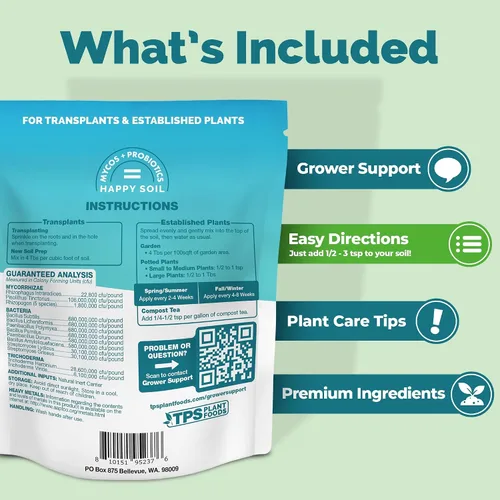 Miniatura 3 de TPS NUTRIENTS Mycos para trasplante y plantas establecidas (16 onzas)