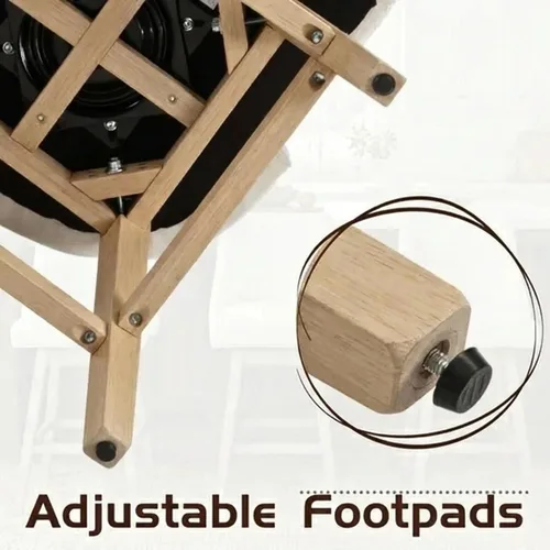 Miniatura 7 de Taburetes de Bar de Altura de Mostrador de 27.5 Pulgadas Taburetes de Cocina de Lino Modernos de Mediados de Siglo con Respaldo Patas de Madera Lino