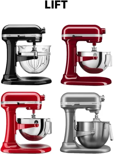 Miniatura 2 de Cubierta de 2 bolsillos compatible con batidora de pie Kitchenaid, cuenco elevador, color negro